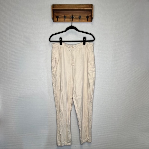 Topshop Cream Trousers Sz 12 - Picture 1 of 7